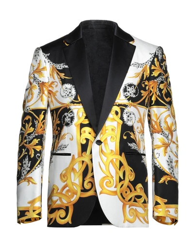 Shop Versace Sartorial Jacket In White
