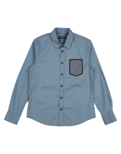 Shop Antony Morato Shirts In Slate Blue