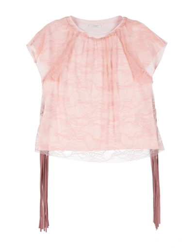 Shop L:ú L:ú By Miss Grant Toddler Girl Top Pink Size 7 Cotton, Elastane