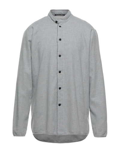 Shop Hannes Roether Shirts In Light Grey