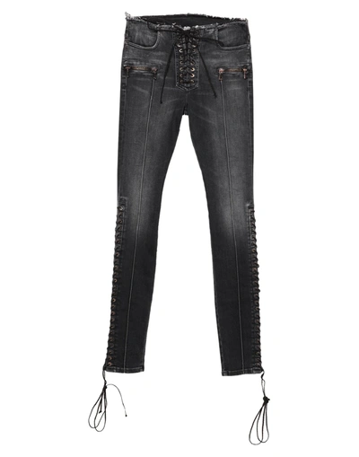 Ben Taverniti Unravel Project Woman Jeans Black Size 26 Cotton, Elastomultiester, Elastane In Black
