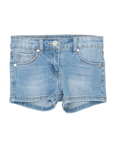 Shop Manila Grace Toddler Girl Denim Shorts Blue Size 7 Cotton, Polyester, Elastane