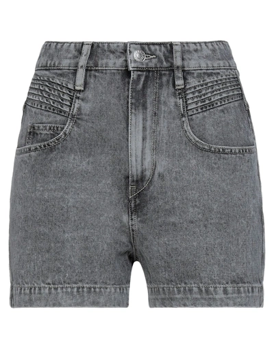 Shop Isabel Marant Étoile Marant Étoile Woman Denim Shorts Lead Size 2 Cotton In Grey