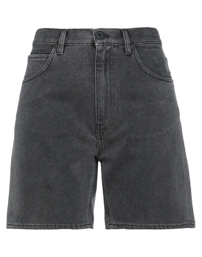 Shop Pence Denim Shorts In Black