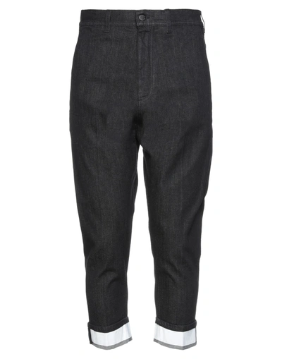 Shop Neil Barrett Man Jeans Black Size 29 Cotton, Elastane