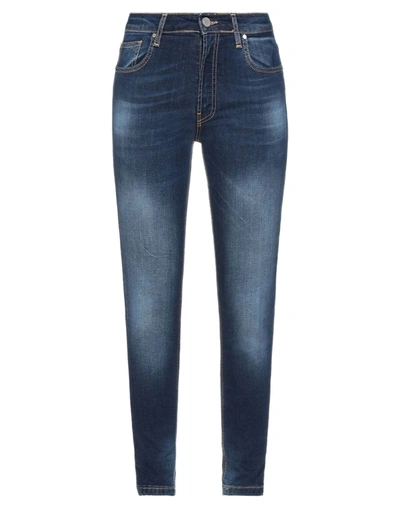Shop Frankie Morello Woman Jeans Blue Size 32 Cotton, Elastane