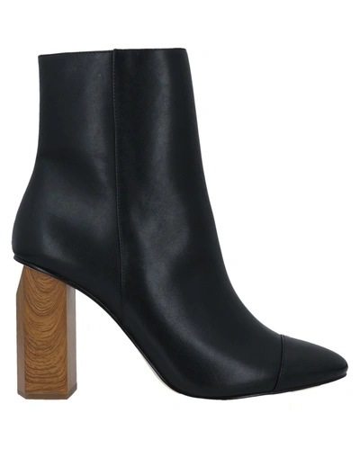 Michael Michael Kors Petra Leather Ankle Boots In Black | ModeSens