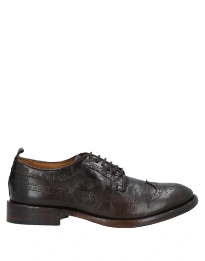 Shop Ernesto Dolani Lace-up Shoes In Dark Brown