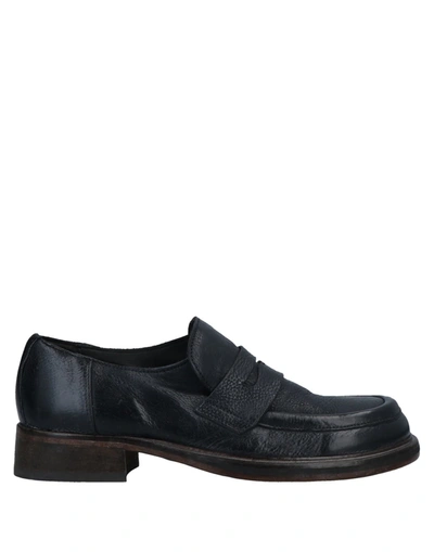 Shop Moma Loafers In Dark Blue