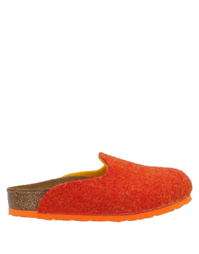 Shop Birkenstock Slippers In Orange
