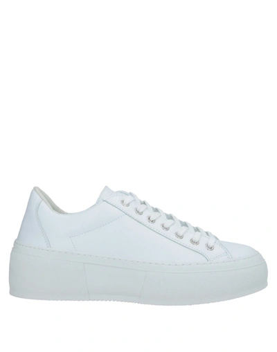 Shop Pinko Woman Sneakers White Size 8 Calfskin