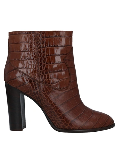 Shop Anna F Ankle Boots In Brown