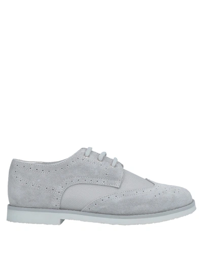 Shop Héros Lace-up Shoes In Light Grey