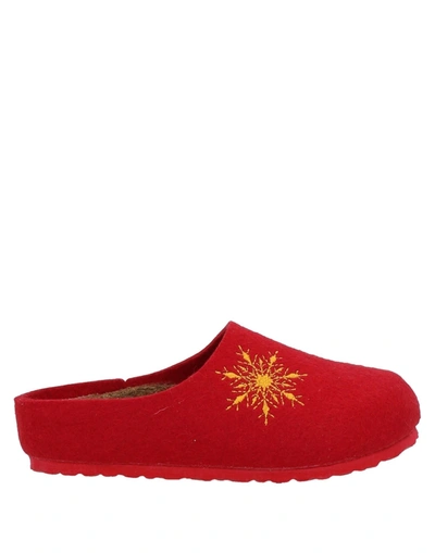 Shop Birkenstock Slippers In Red