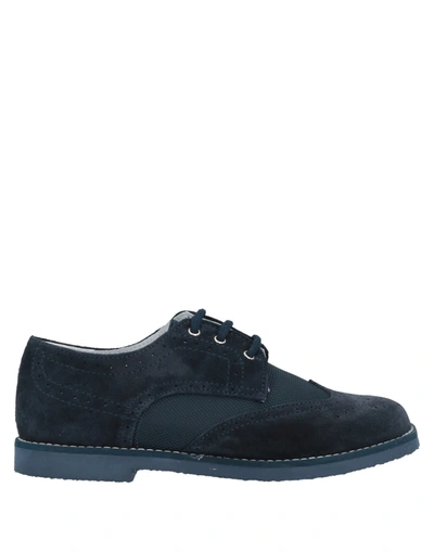 Shop Héros Lace-up Shoes In Dark Blue