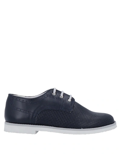 Shop Héros Lace-up Shoes In Dark Blue