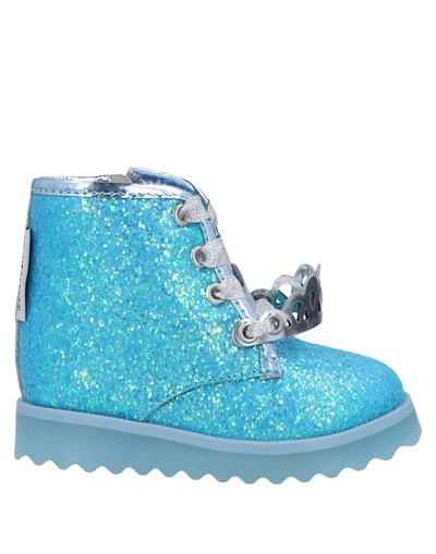 Shop Sophia Webster Ankle Boots In Turquoise