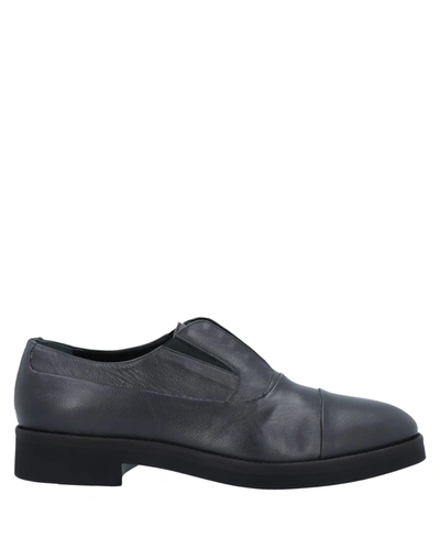 Shop Alberto Guardiani Lace-up Shoes In Steel Grey