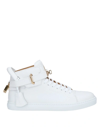 Shop Buscemi Man Sneakers White Size 7 Soft Leather