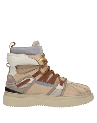 Shop Buscemi Ankle Boots In Beige
