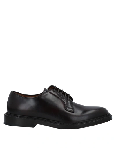 Shop Henderson Baracco Lace-up Shoes In Dark Brown
