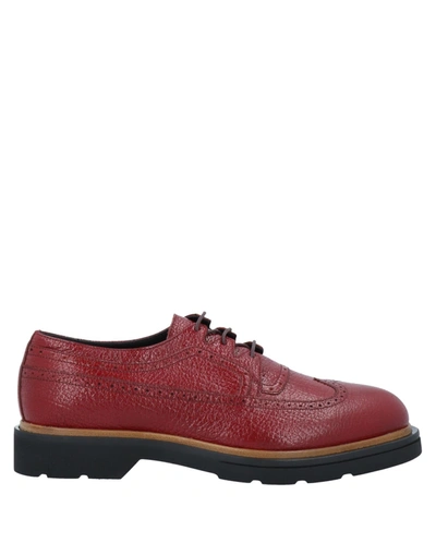 Shop Alberto Guardiani Lace-up Shoes In Red