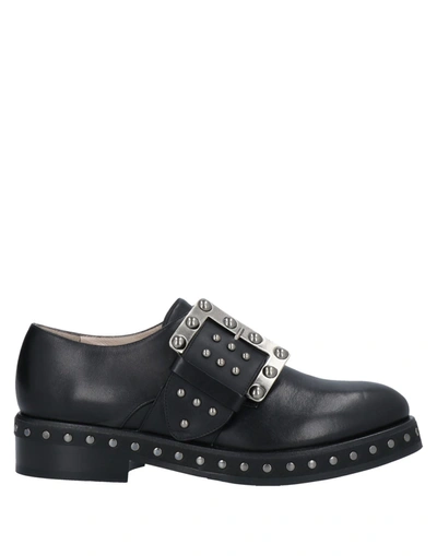 Shop Alberto Gozzi Loafers In Black