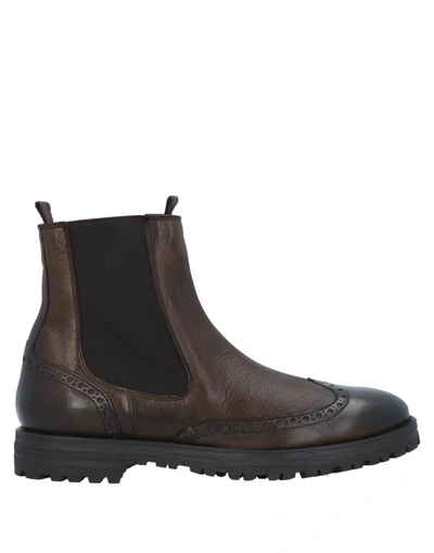 Shop Boemos Ankle Boots In Dark Brown