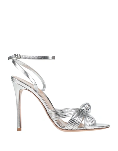 Shop Gianvito Rossi Sandals In Silver