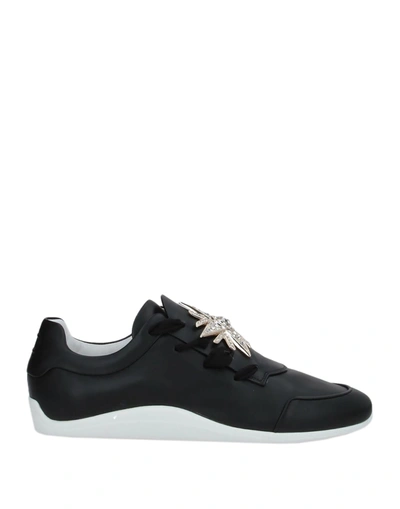 Shop Roger Vivier Woman Sneakers Black Size 5.5 Soft Leather