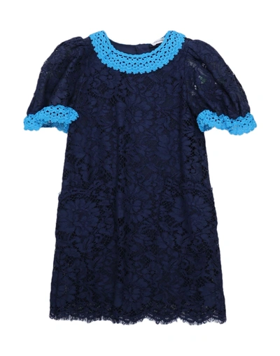 Shop Dolce & Gabbana Dresses In Dark Blue