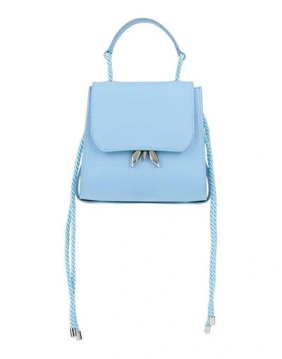Shop Patrizia Pepe Handbags In Sky Blue