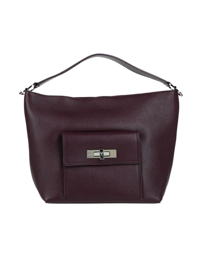 Shop Patrizia Pepe Handbags In Deep Purple