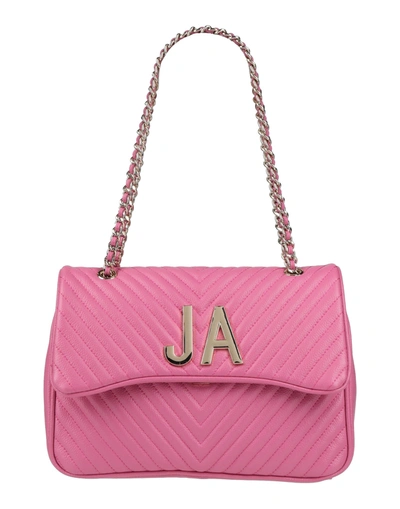 Shop Mia Bag Handbags In Fuchsia