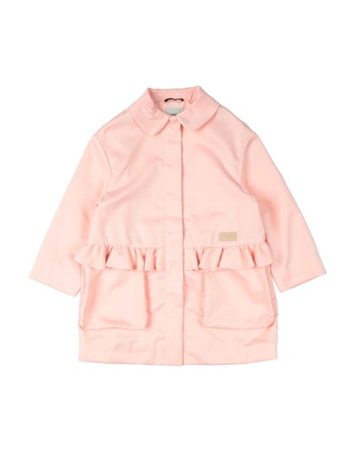 Shop Fendi Overcoats In Pink