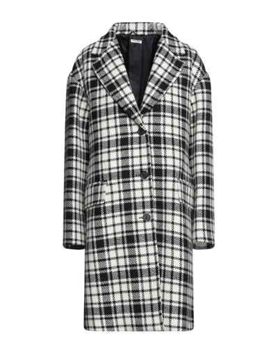 Shop Miu Miu Coats In Black