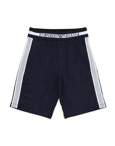 Shop Emporio Armani Toddler Boy Shorts & Bermuda Shorts Midnight Blue Size 6 Cotton, Polyester, Polyamide