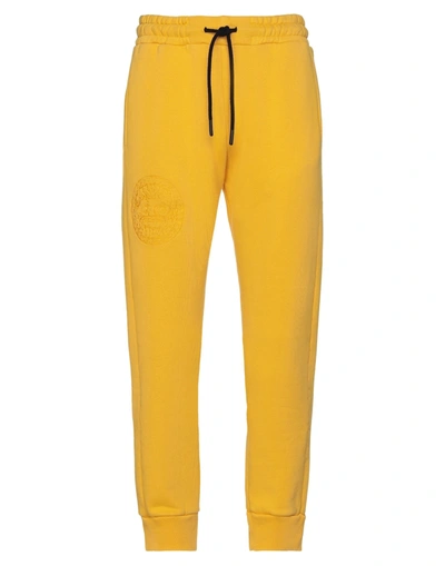 Shop Paura Casual Pants In Ocher