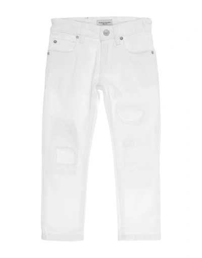 Shop Paolo Pecora Pants In White