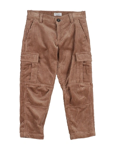 Shop Brunello Cucinelli Pants In Camel