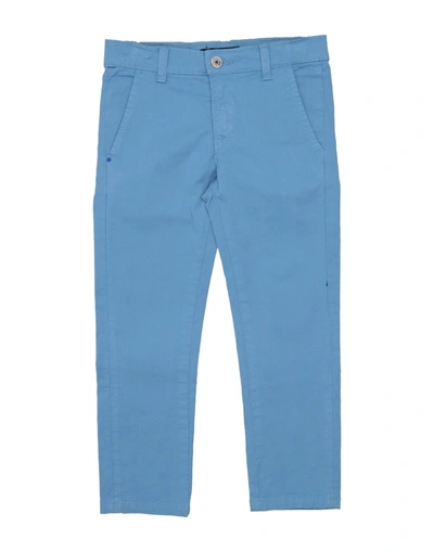 Shop Harmont & Blaine Casual Pants In Slate Blue