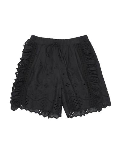 Shop Alberta Ferretti Toddler Girl Shorts & Bermuda Shorts Black Size 4 Cotton