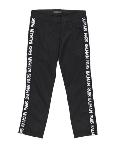 Shop Balmain Casual Pants In Black
