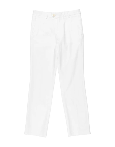 Shop Isaia Casual Pants In White