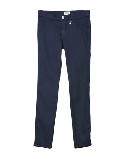 Shop Armani Junior Emporio Armani Toddler Girl Pants Midnight Blue Size 4 Modal, Cotton, Lyocell, Elastane