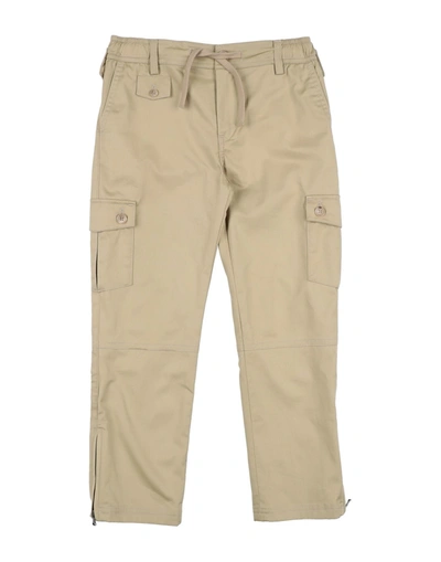 Shop Dolce & Gabbana Toddler Boy Pants Beige Size 5 Cotton, Elastane