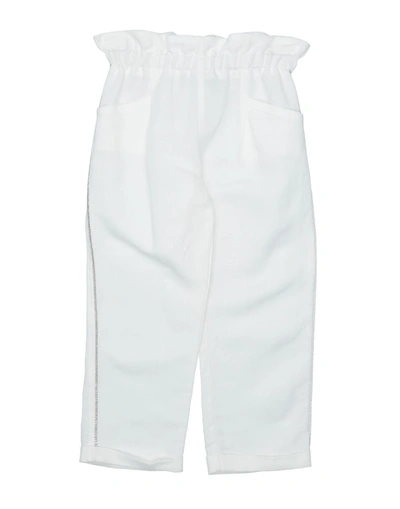 Shop Aletta Toddler Girl Pants White Size 4 Tencel