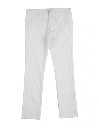 Shop Aletta Toddler Boy Pants White Size 6 Cotton, Polyester, Elastane