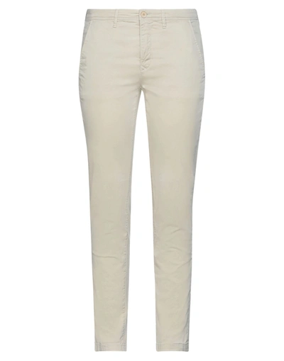 Shop Siviglia White Woman Pants Beige Size 26 Cotton, Elastane