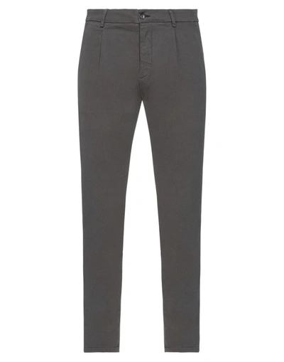 Shop Low Brand Man Pants Lead Size 33 Cotton, Elastane In Grey